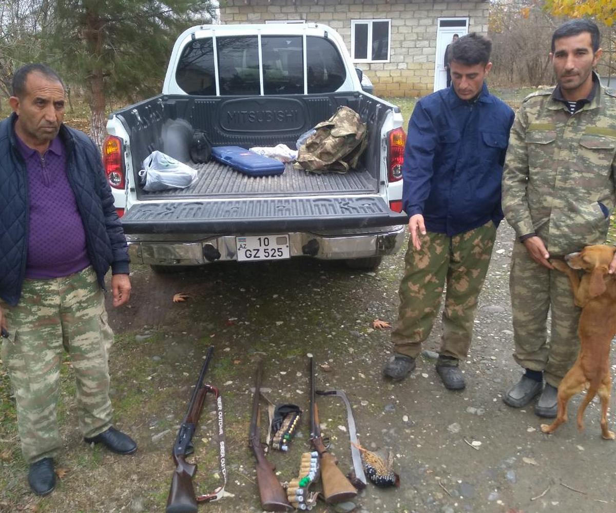 Qanunsuz ov edənlər saxlanıldı
