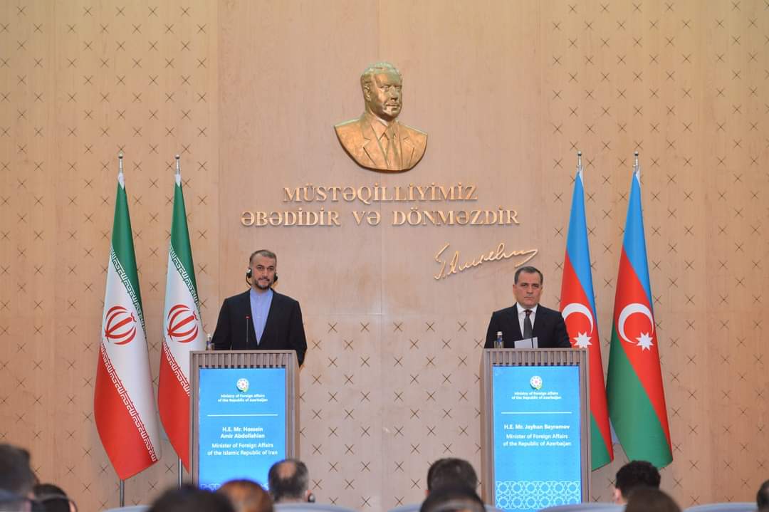 Azərbaycan və İran XİN başçıları mətbuat konfransı keçirir - VİDEO