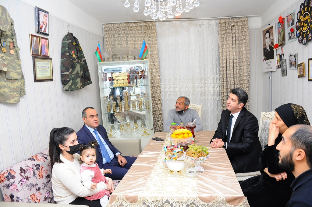 Naftalanda Şəhid ailələri ziyarət olunub