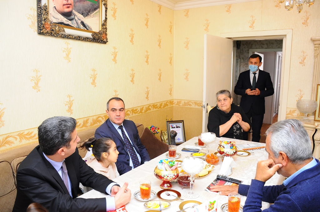 Naftalanda Şəhid ailələri ziyarət edilib