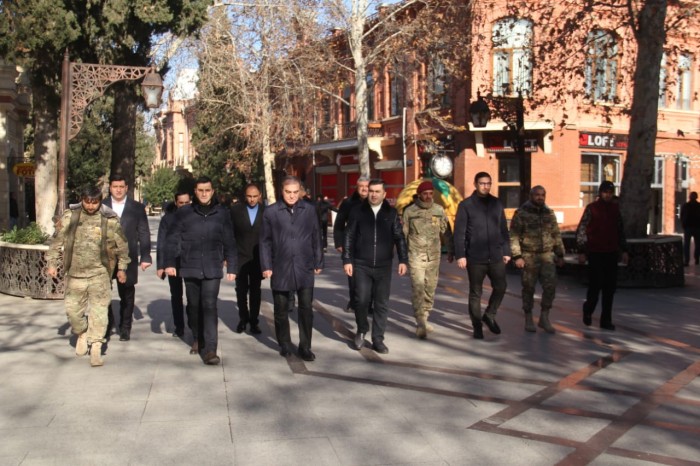 Gəncədə şəhid ailələri diqqətdə saxlanılır - Fotolar