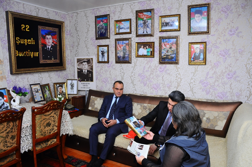 Naftalanda Şəhid ailələri ziyarət olunur