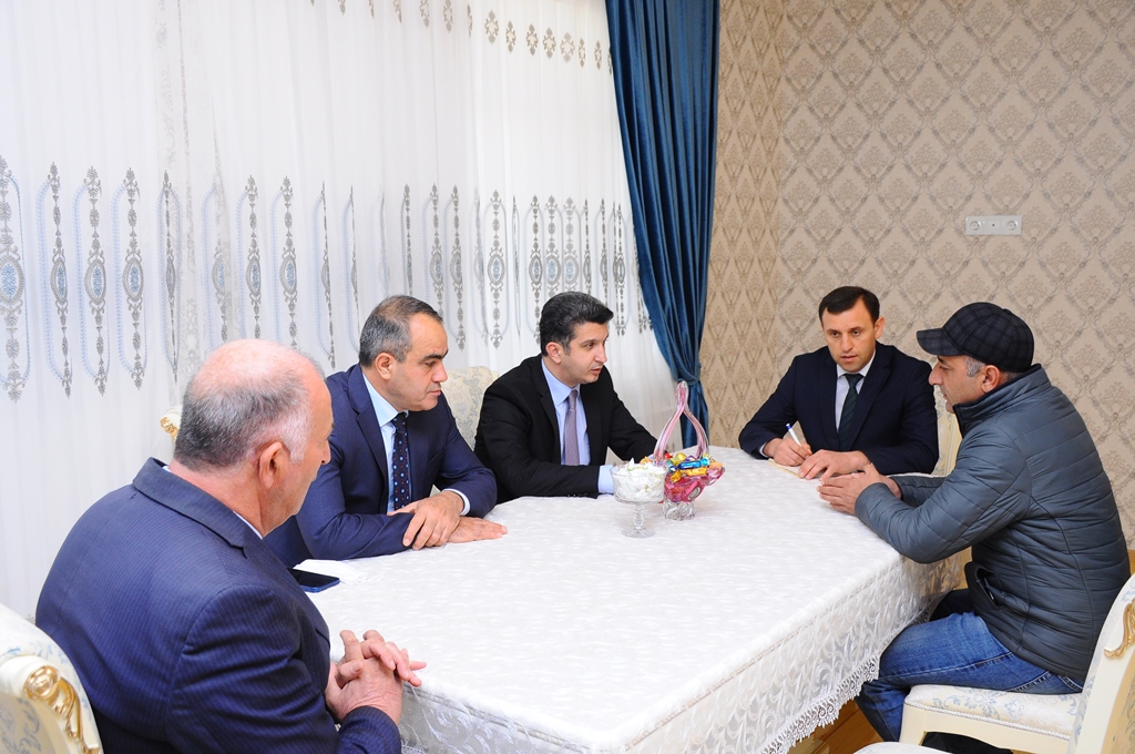 Naftalanda mülki şəhidlərin ailəsi ziyarət olunub