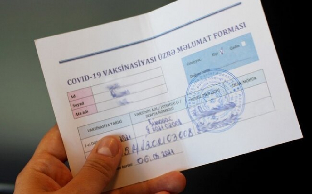 III dozadan sonra COVID sertifikatı müddətsiz OLACAQ