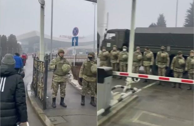 Almatı aeroportu mühasirəyə alındı - VİDEO