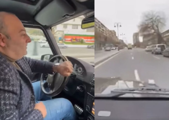 Bakıda “Gelandewagen” sürücüsü kasıbları təhqir etdi - VİDEO