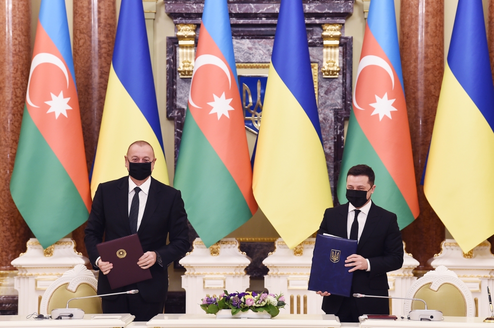 Azərbaycan-Ukrayna sənədləri imzalanıb - FOTOLAR