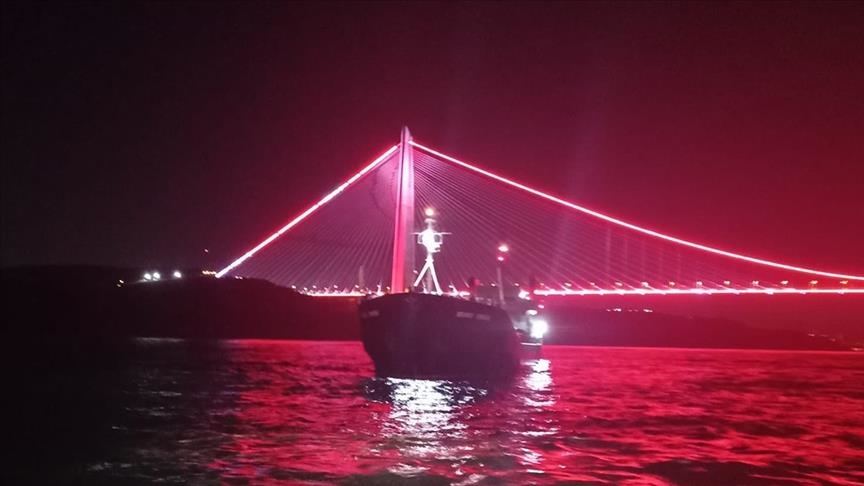 Bosfor boğazında gəmilərin hərəkəti dayandırıldı