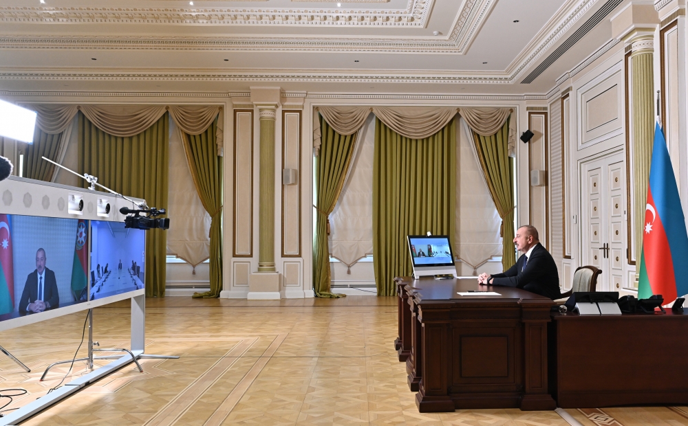 İlham Əliyev parlament sədrini onlayn qəbul etdi