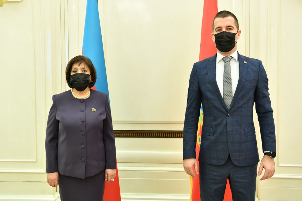 Sahibə Qafarova monteneqrolu həmkarı ilə GÖRÜŞDÜ