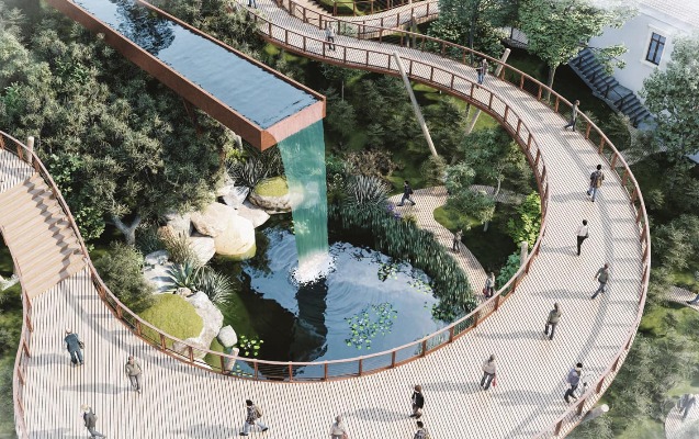 “Alov qüllələri”nin yanındakı park belə olacaq - FOTOLAR