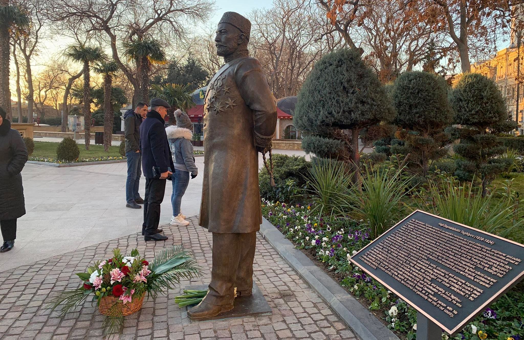 Tağıyevin heykəlinə zərər yetirən şəxslər SAXLANILDI