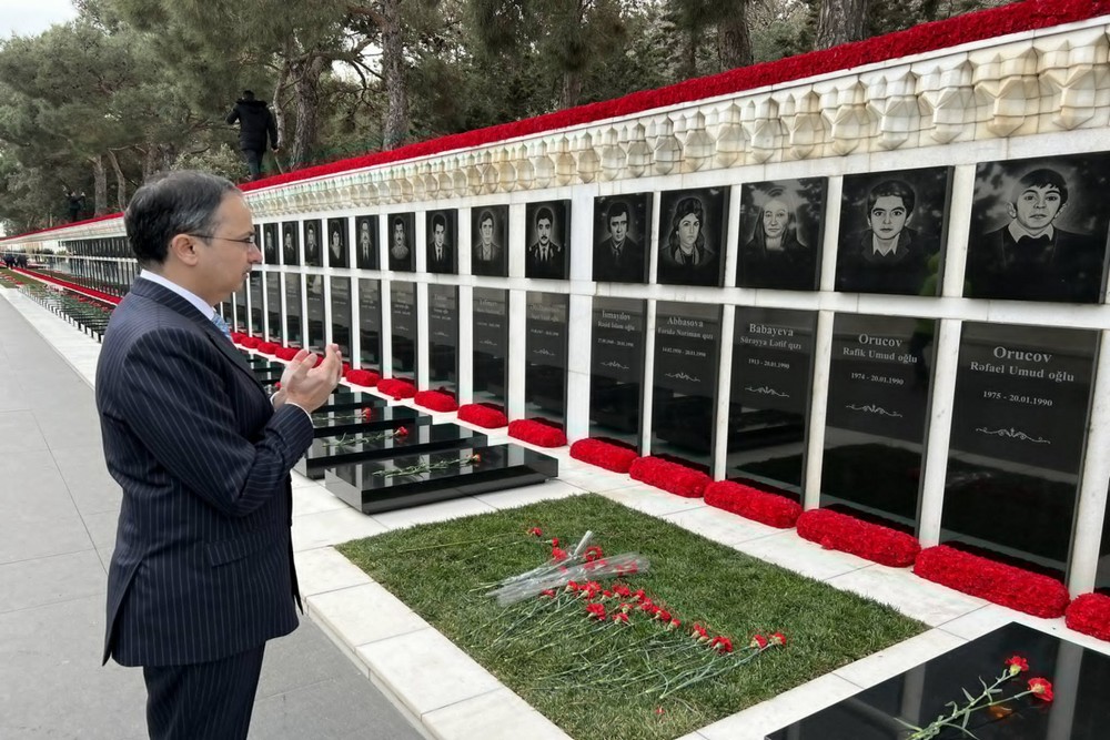 Pakistan səfiri 20 Yanvar şəhidlərini yad etdi
