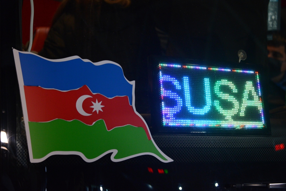 İlk sərnişin avtobusu Şuşaya çatıb
