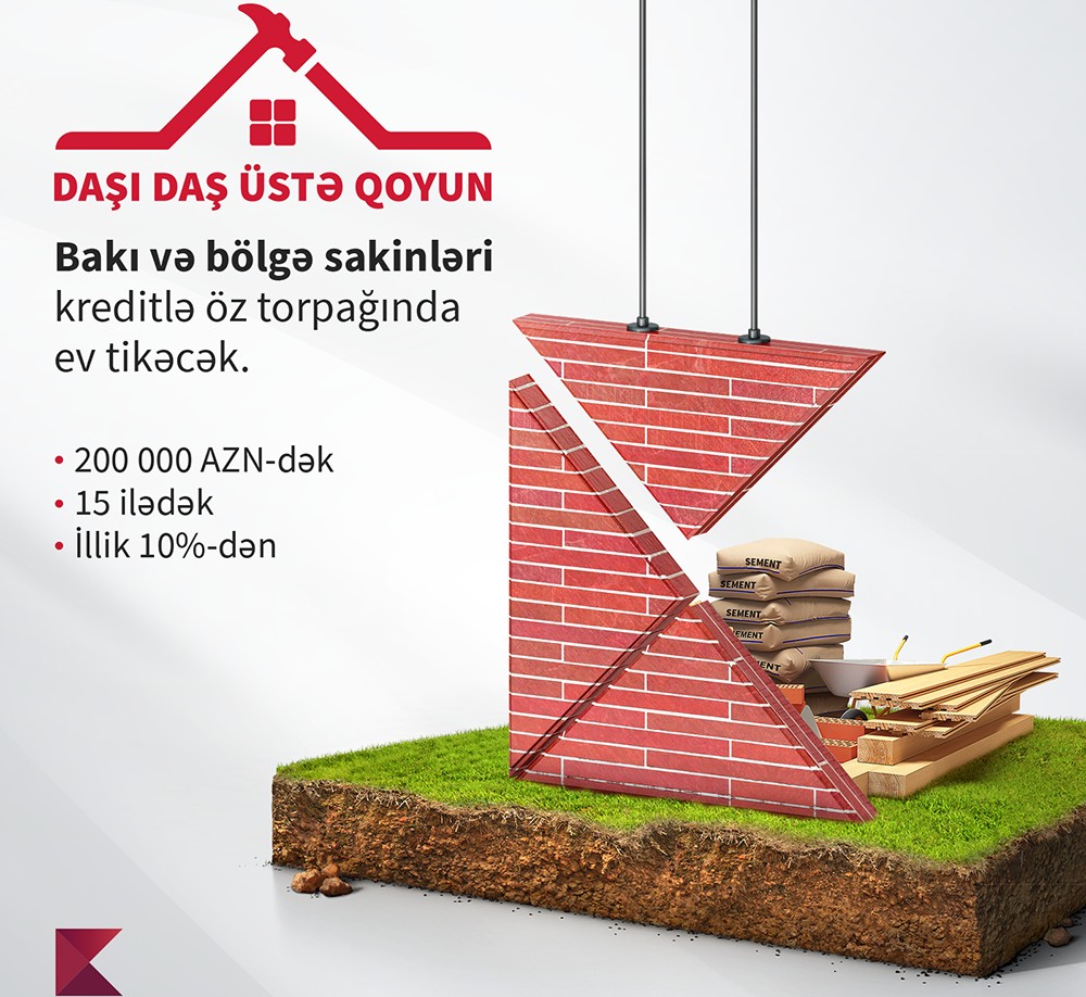 Kapital Bank ev tikintisi üçün ipoteka krediti təklif edir
