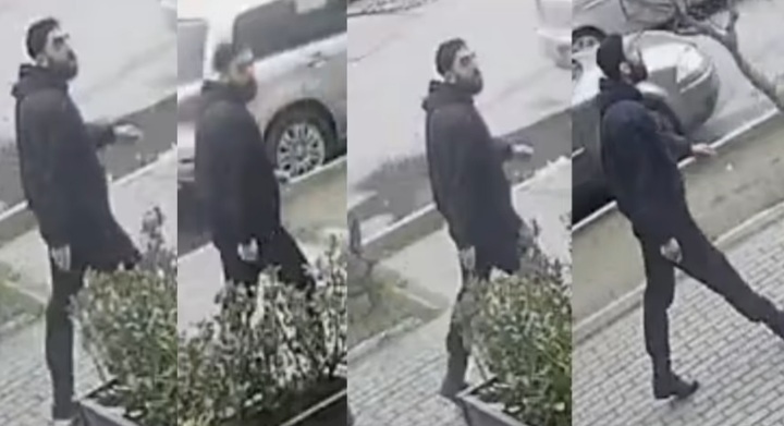Bakıda Türkiyə bayrağının ipini kəsən şəxsin VİDEOSU