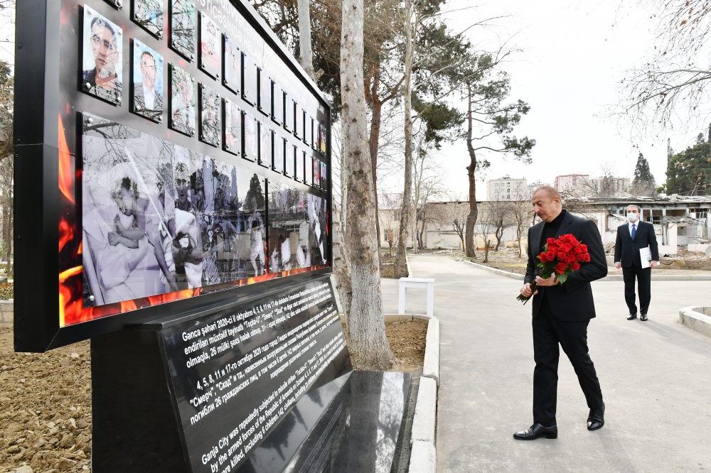 Gəncə Memorial Kompleksinin təməli qoyuldu - FOTOLAR