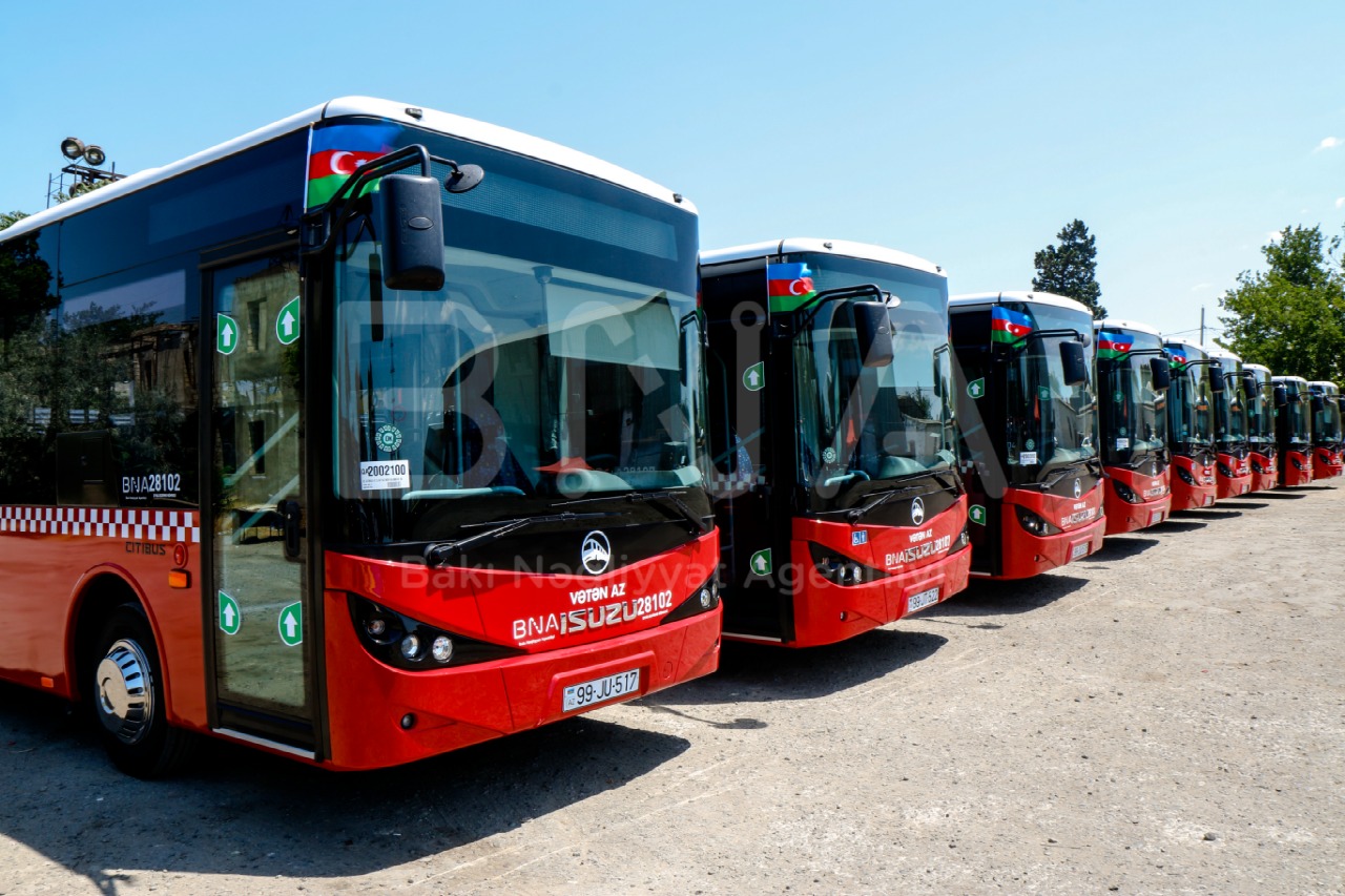 Ölkəyə 213 yeni avtobus gətirilib