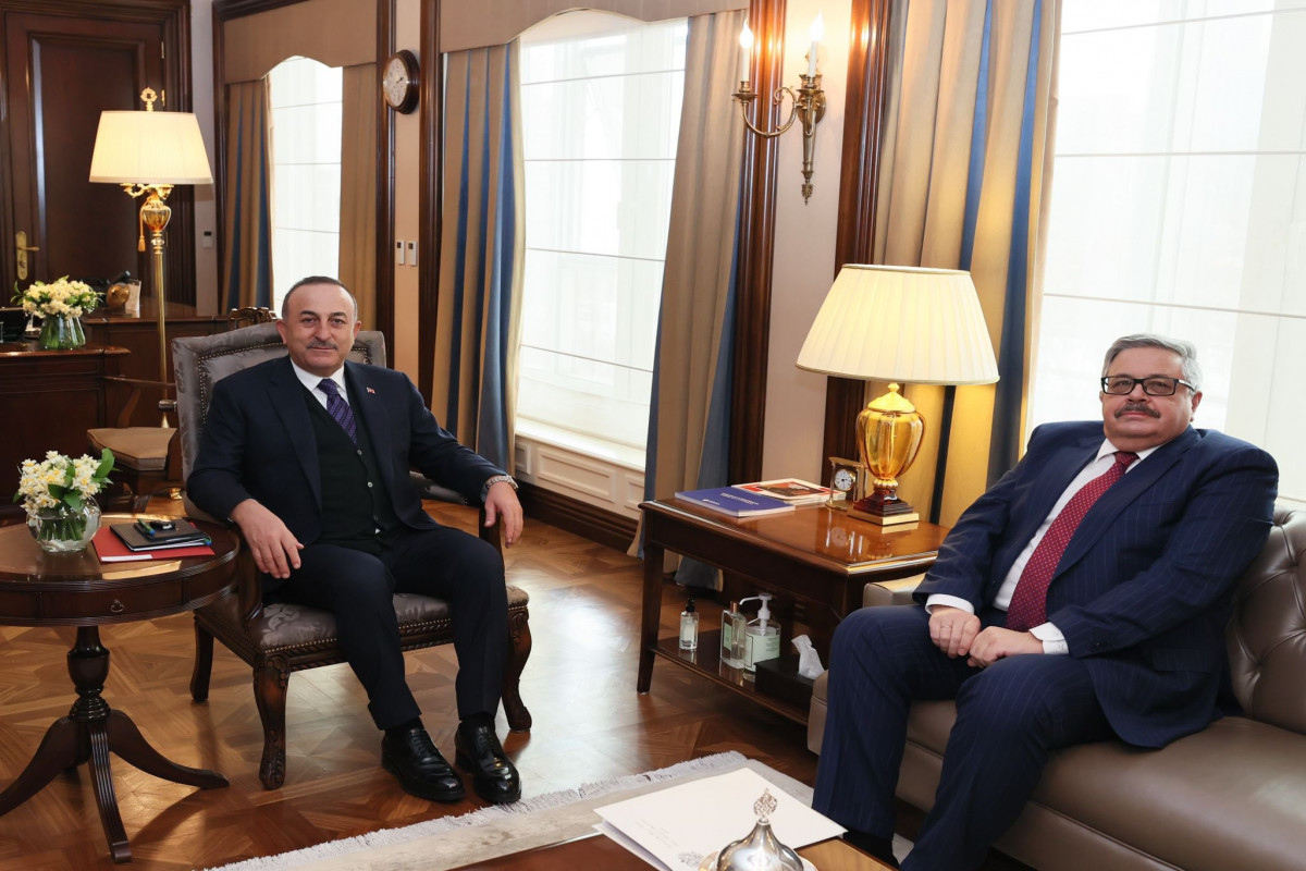 Çavuşoğlu Rusiya səfirini qəbul edib