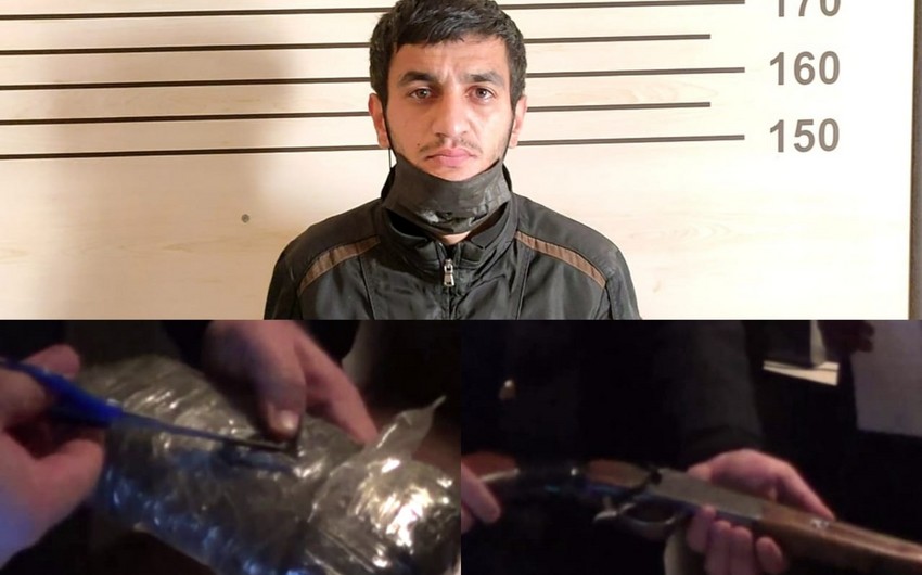 Üzərində narkotik və silah gəzdirən şəxs SAXLANILDI