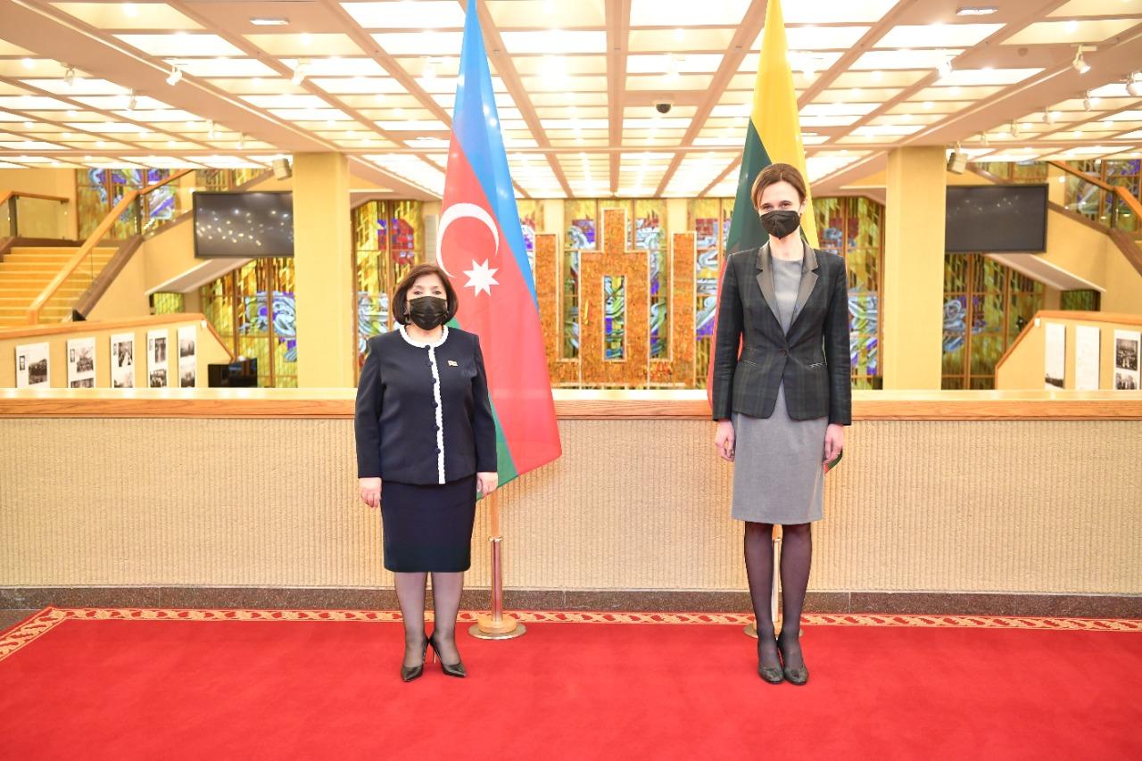 Sahibə Qafarova litvalı həmkarı ilə görüşdü - FOTO