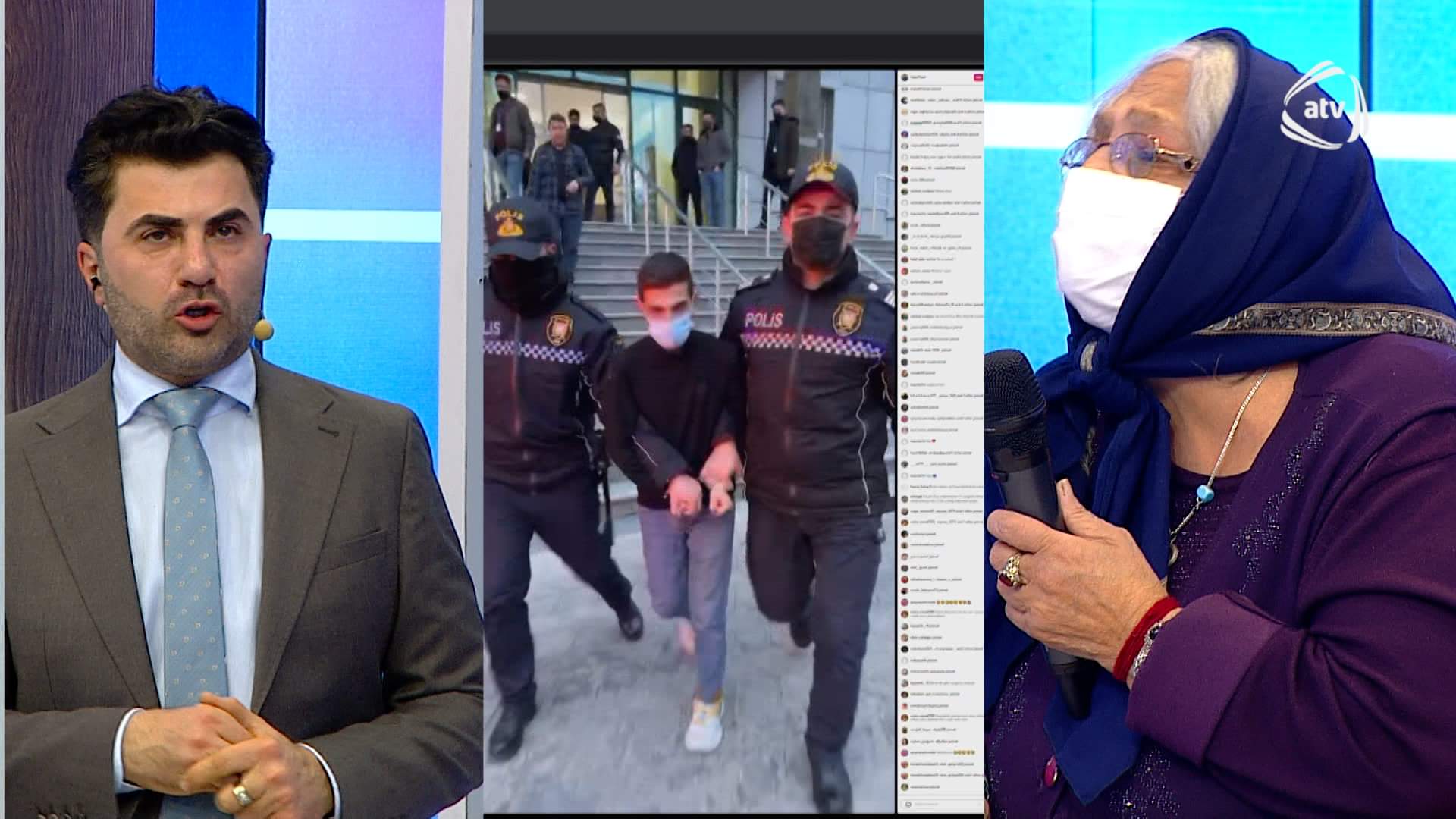 3 yaşlı Məryəmin ölümünə görə atası canlı efirdə qandallandı - VİDEO 