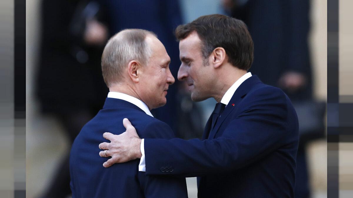 Makron-Putin görüşünün gündəliyi