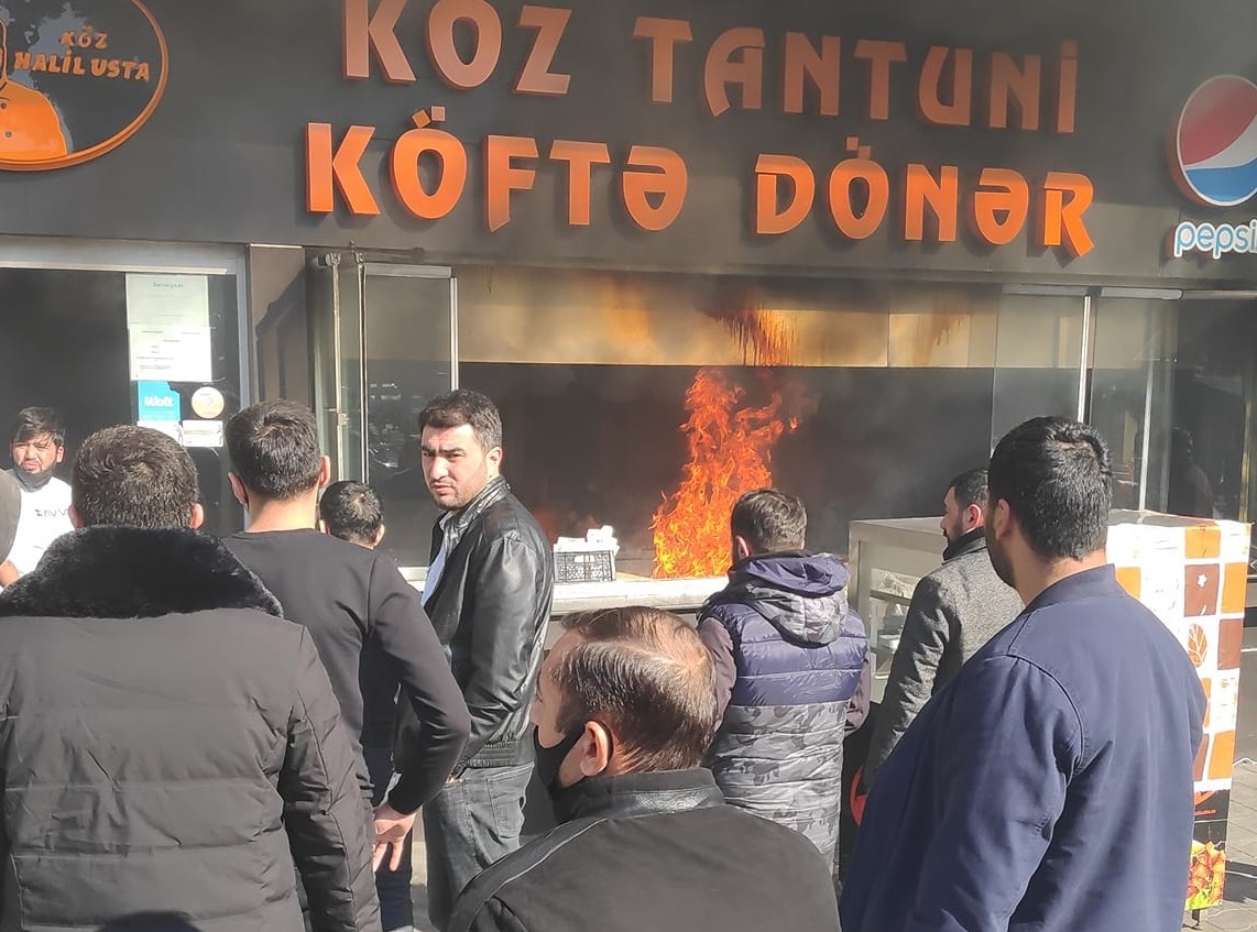 Dönərxanadakı yanğın söndürülüb