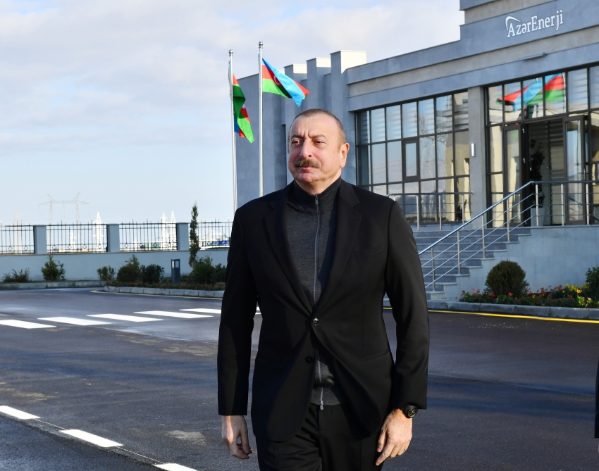 Prezident “Yaşma” yarımstansiyasının açılışında - FOTOLAR