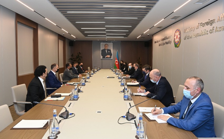 İraq nümayəndə heyəti Ceyhun Bayramovun qəbulunda