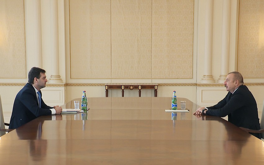 Prezident moldovalı naziri qəbul etdi