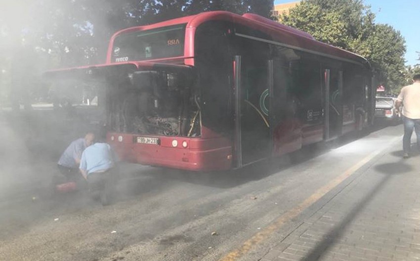Bakıda avtobusda qorxulu anlar yaşandı