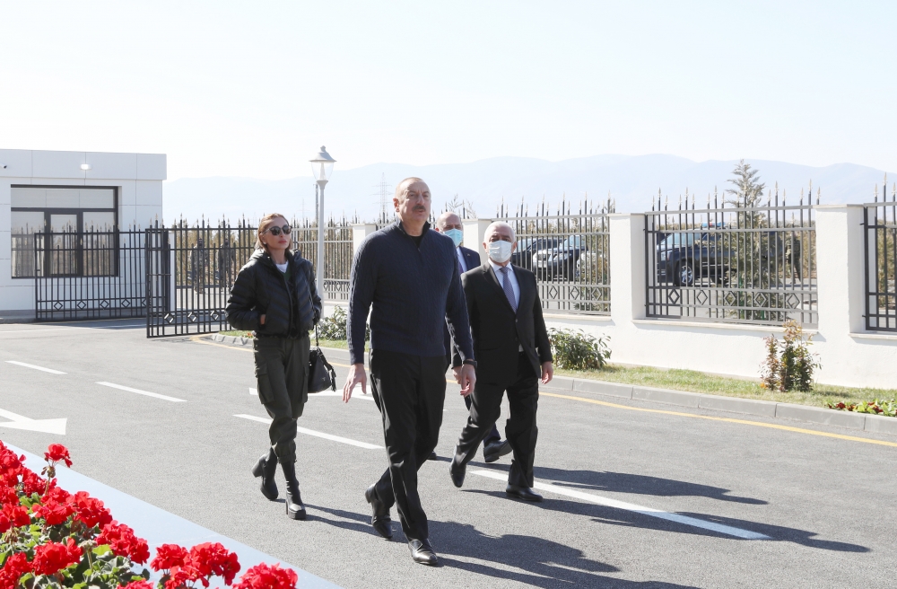 Prezident xanımı ilə Ağdamda - FOTOLAR
