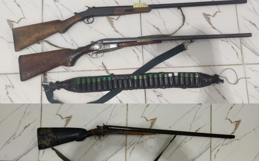 Qanunsuz saxlanılan odlu silahlar aşkarlandı