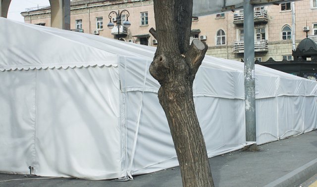 Bakıda Novruz çadırları QURULDU