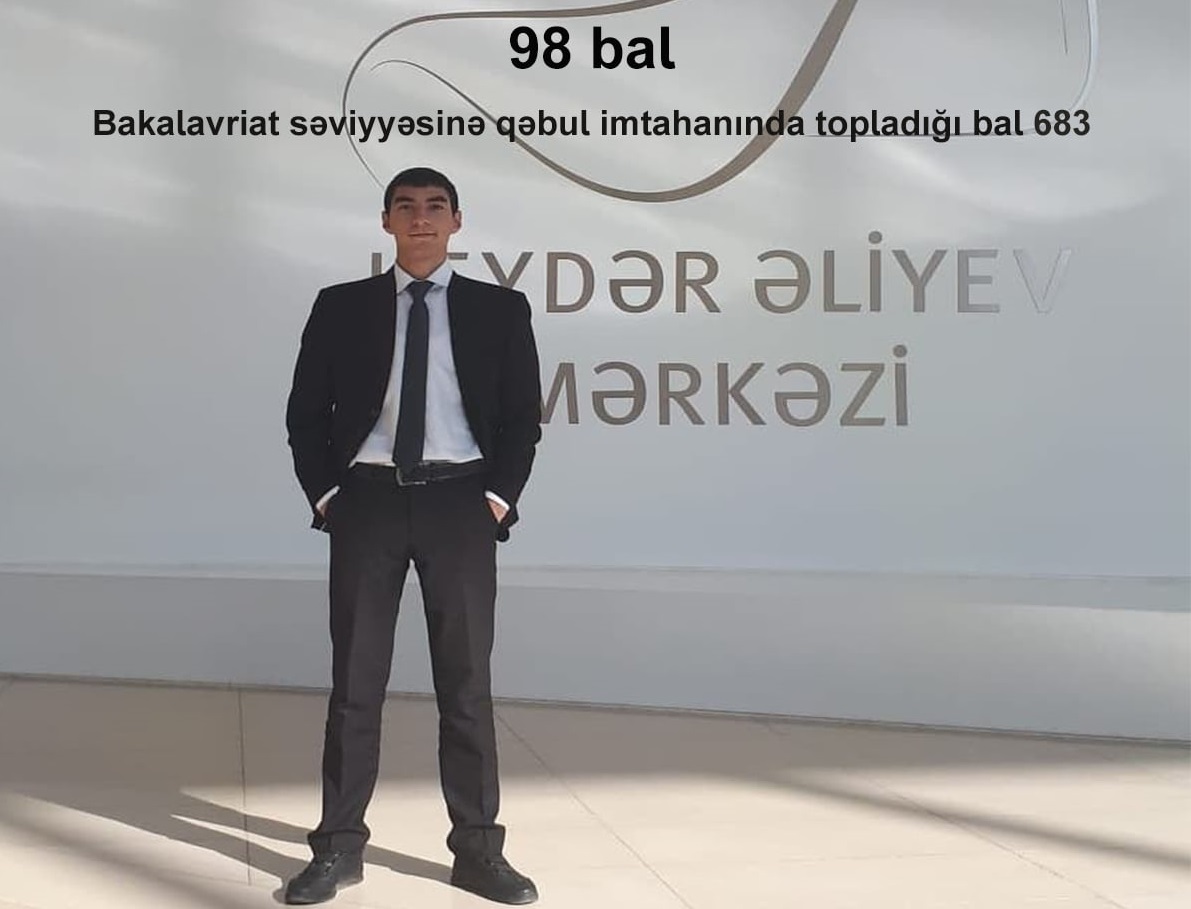 Ən yüksək balı o topladı - FOTO