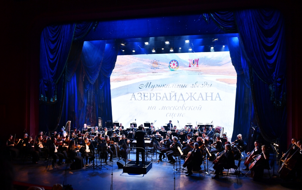 Azərbaycanın musiqi ulduzları Moskva səhnəsində - FOTOLAR