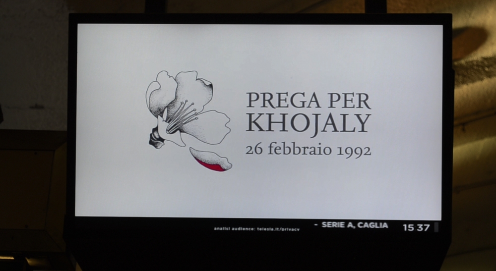 İtaliyada Xocalı ilə bağlı videoçarx nümayiş etdirilir - FOTO