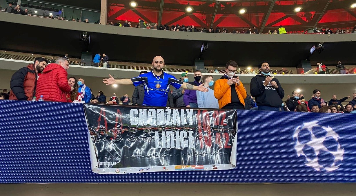 “Atletiko Madrid” - “Mançester Yunayted” matçında “Xocalıya ədalət!” posteri açıldı