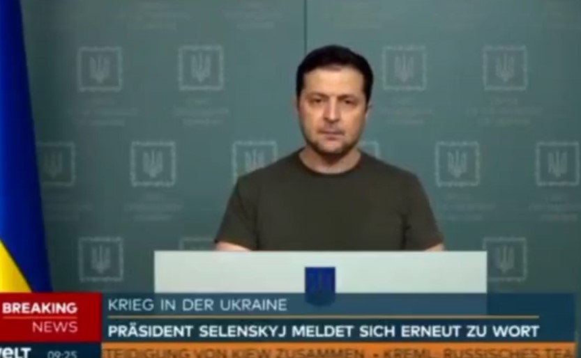 Zelenskinin çıxışı alman jurnalisti ağlatdı - VİDEO