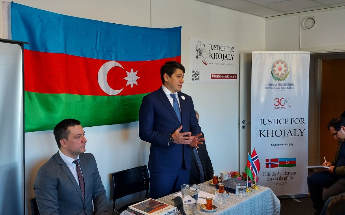 Norveçdə Azərbaycan icması ilə görüş olub - FOTOLAR
