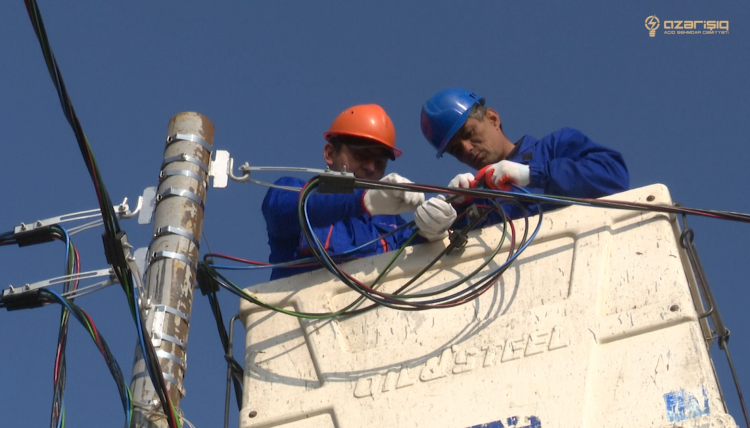 İmişli və Füzulinin elektrik şəbəkəsi yenidən qurulur - VİDEO
