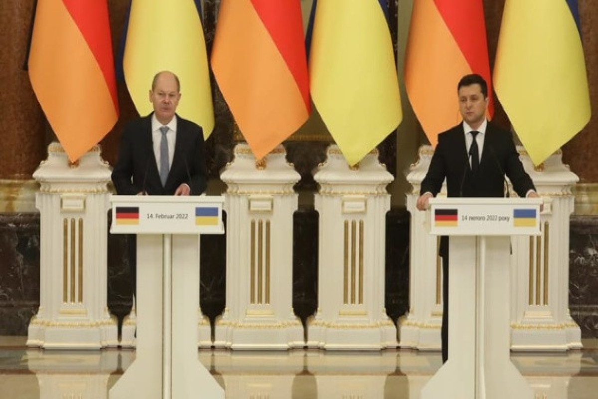 Zelenski Almaniya kansleri ilə DANIŞDI