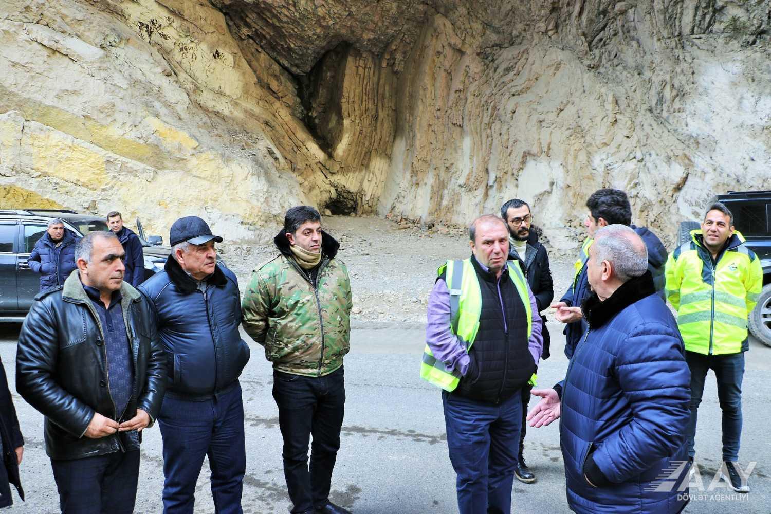 Saleh Məmmədov Murovdağ tunelinin tikintisilə tanış oldu