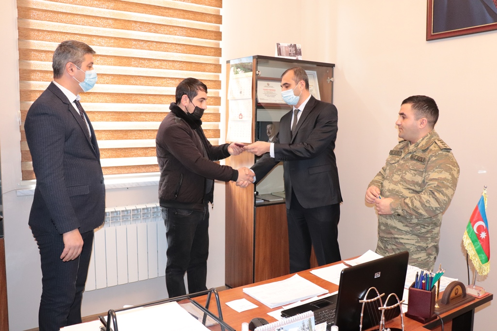 Vətən müharibəsi iştirakçılarına medallar təqdim olundu
