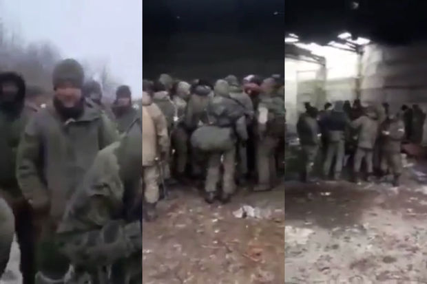 Rusiyalı hərbçilər Ukraynada etiraza qalxdı: “3-4 gündür acıq” - VİDEO