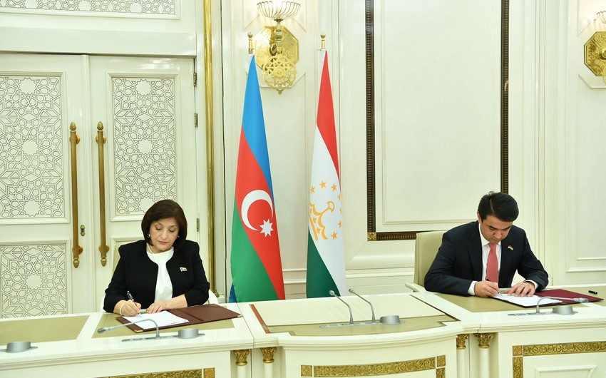 Azərbaycan və Tacikistan parlamentləri saziş imzaladı - YENİLƏNİB