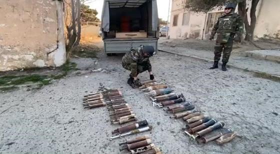 Qaradağda hərbi sursat aşkarlandı