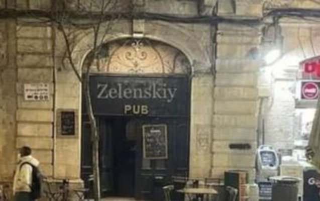 Zelenskiyə dəstək üçün “Putin pub”ın adı dəyişdirildi