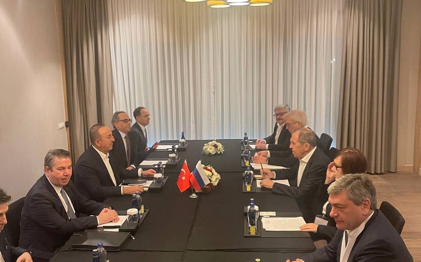 Lavrov Antalyada Çavuşoğlu ilə GÖRÜŞDÜ